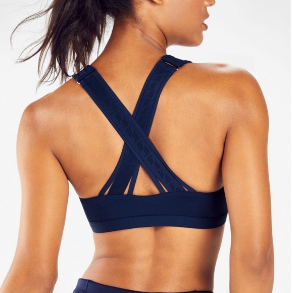 Fabletics - Vera Black Medium Impact Sports Bra - Large - Picture 6 of 6
